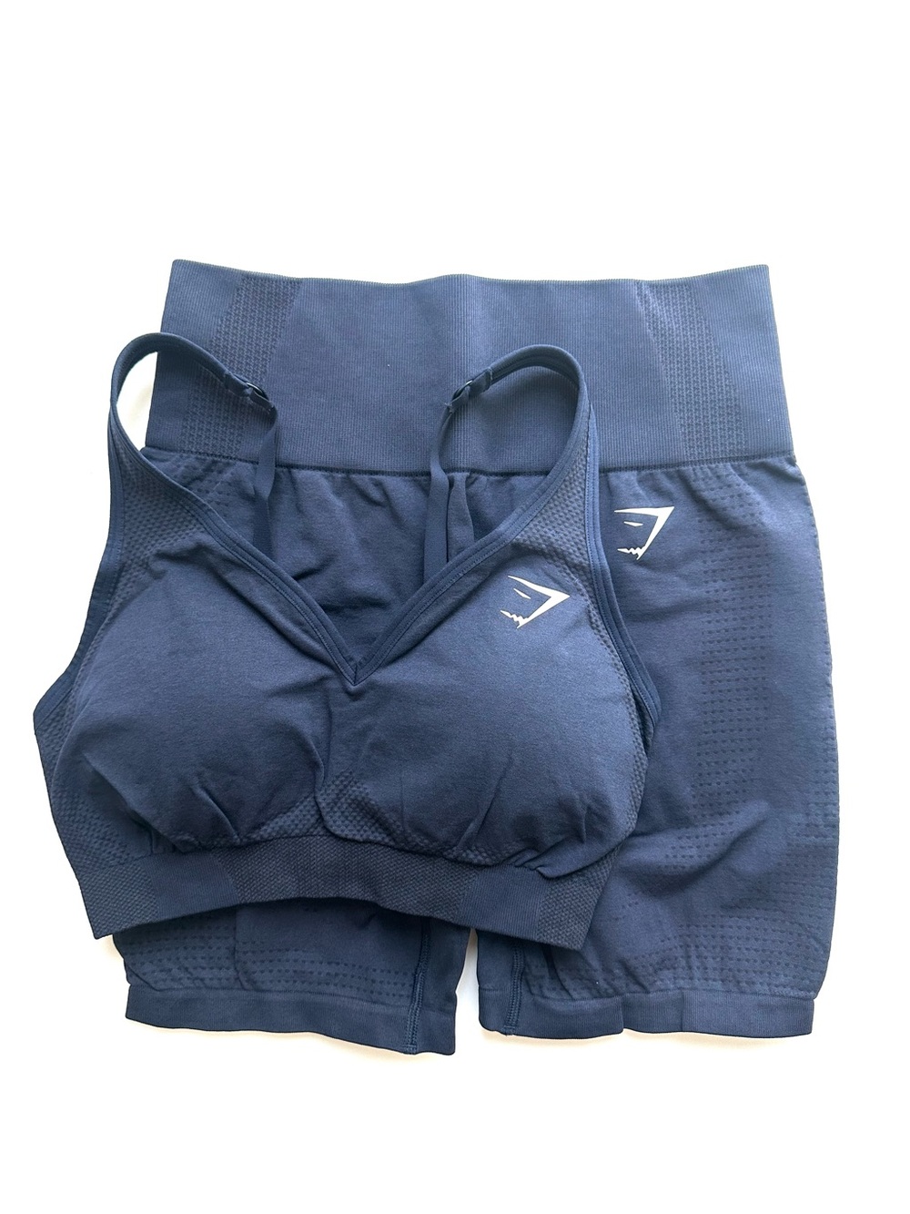 Gymshark Vital Seamless Shorts & V Neck Sports Bra Set
